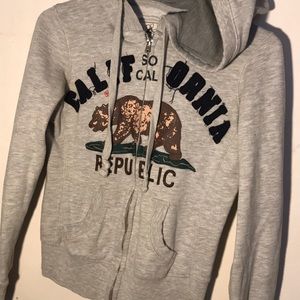 California Republic zip up hoodie